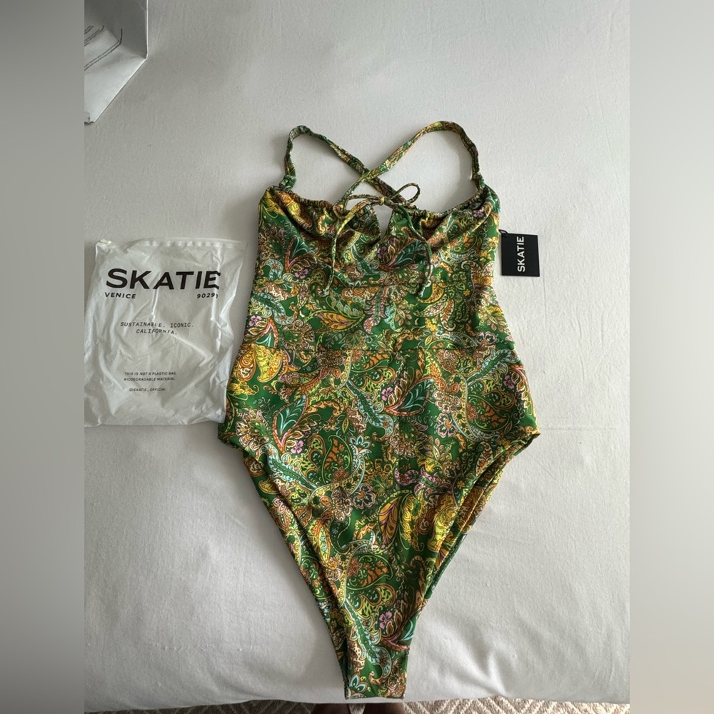 Skatie Nikki Rivera One Piece Paisley Swimsuit - XL